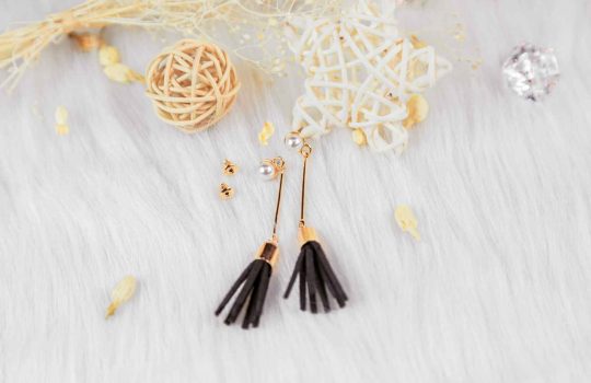Gold Tassel Earrings2